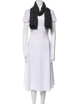 Bergdorf Goodman Silk Plaid Print Scarf