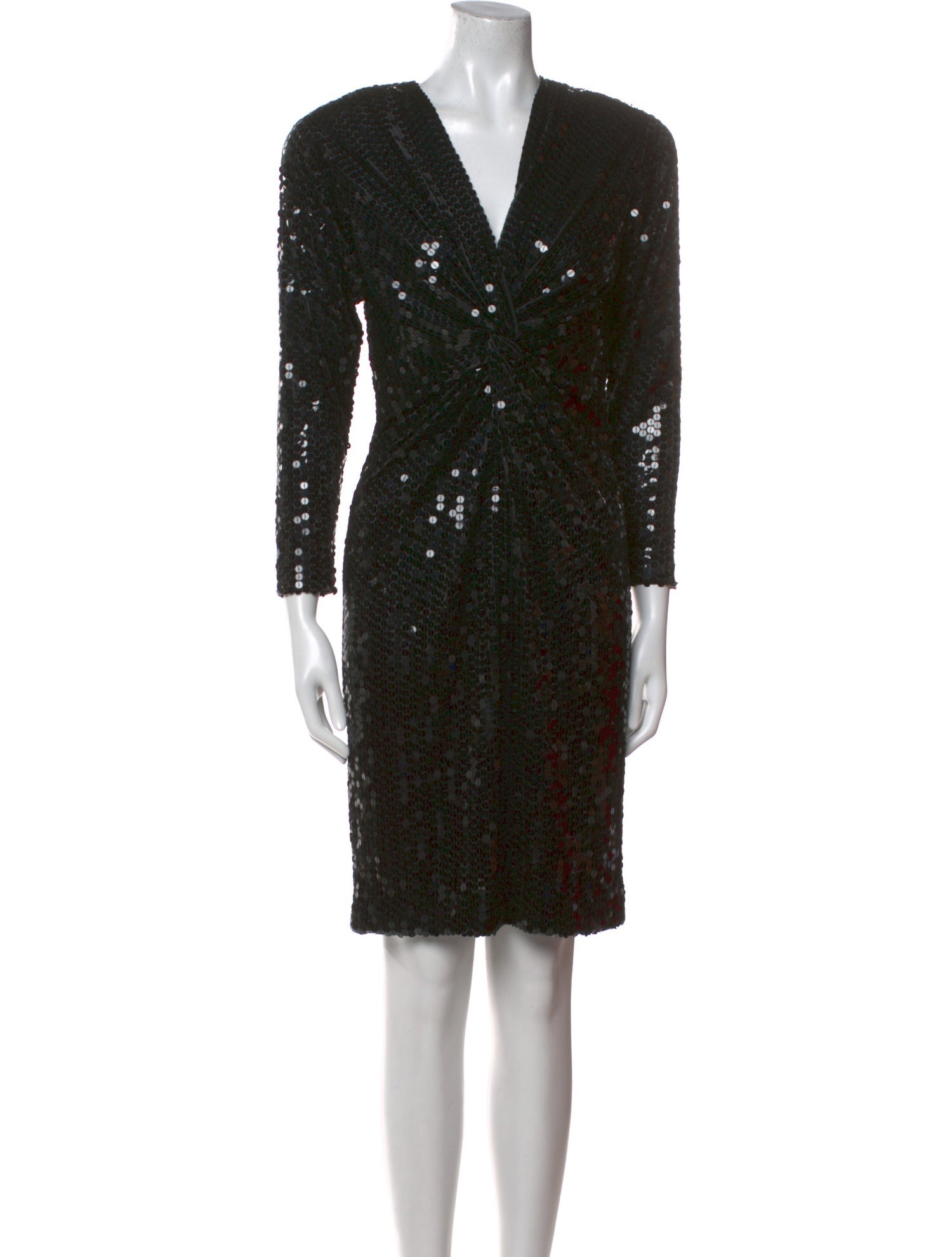 Bergdorf Goodman V-Neck Mini Dress