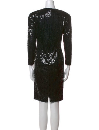 Bergdorf Goodman V-Neck Mini Dress