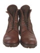 Bergdorf Goodman Leather Lace-Up Boots