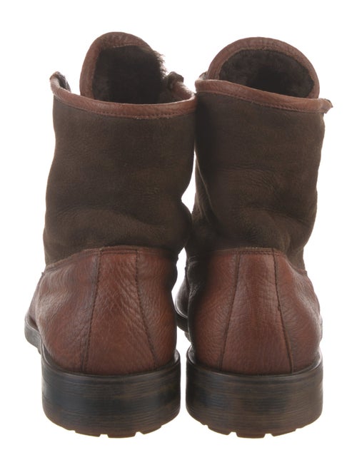 Bergdorf Goodman Leather Lace-Up Boots