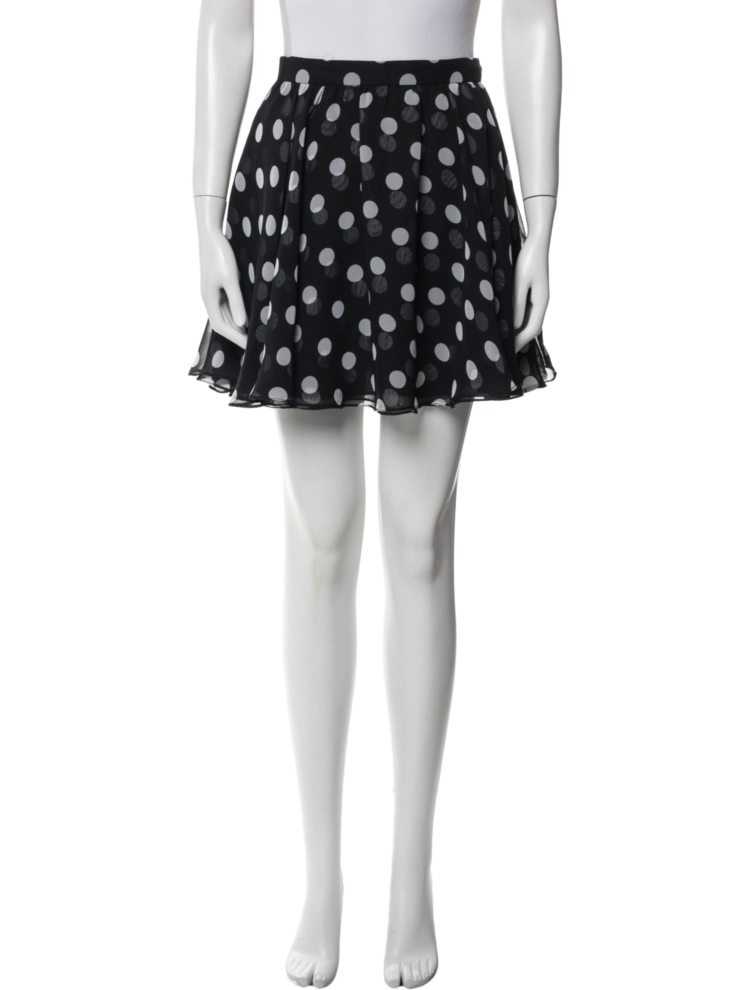 Bergdorf Goodman Polka Dot Print Mini Skirt
