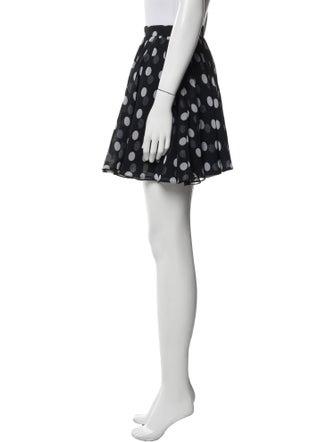 Bergdorf Goodman Polka Dot Print Mini Skirt