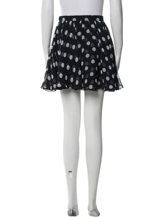 Bergdorf Goodman Polka Dot Print Mini Skirt
