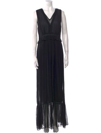 Bergdorf Goodman Silk Long Dress