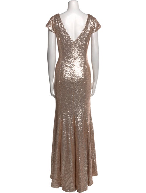 Bergdorf Goodman Bateau Neckline Long Dress