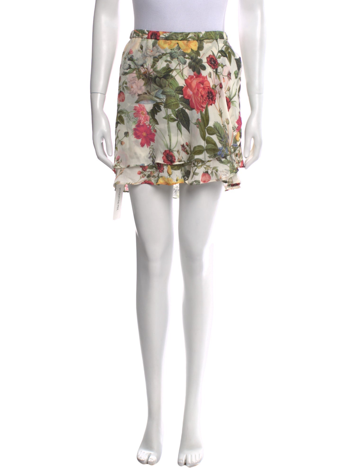 Bergdorf Goodman Silk Mini Skirt