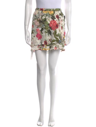 Bergdorf Goodman Silk Mini Skirt