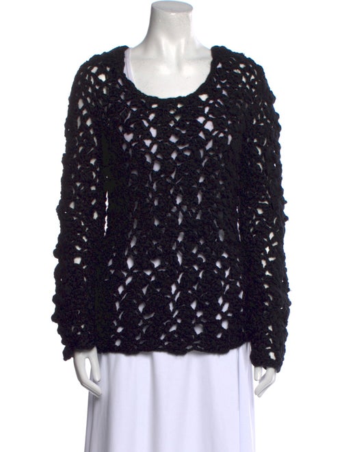 Bergdorf Goodman Wool Scoop Neck Sweater