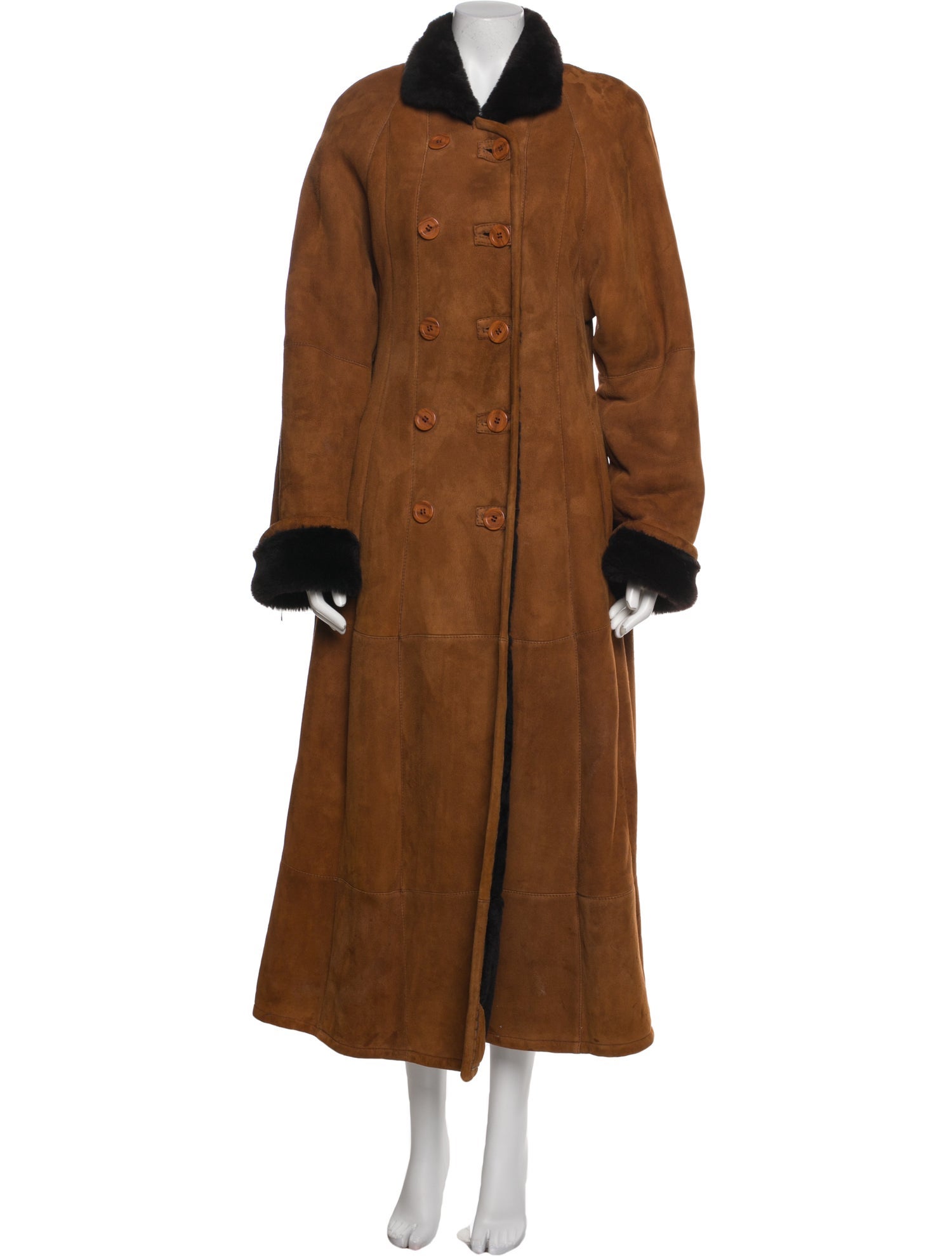 Bergdorf Goodman Vintage Suede Fur Coat
