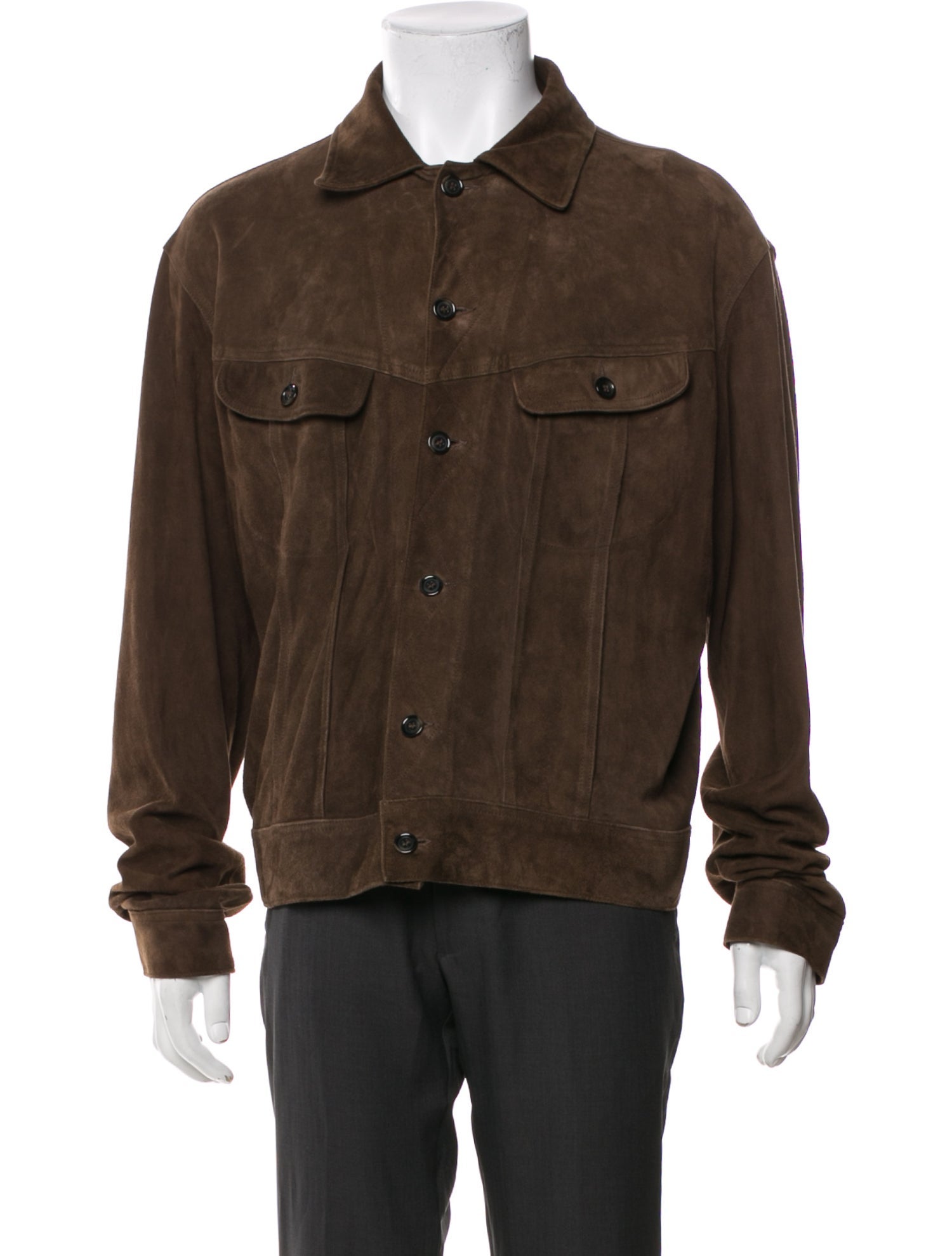 Bergdorf Goodman Leather Trucker Jacket