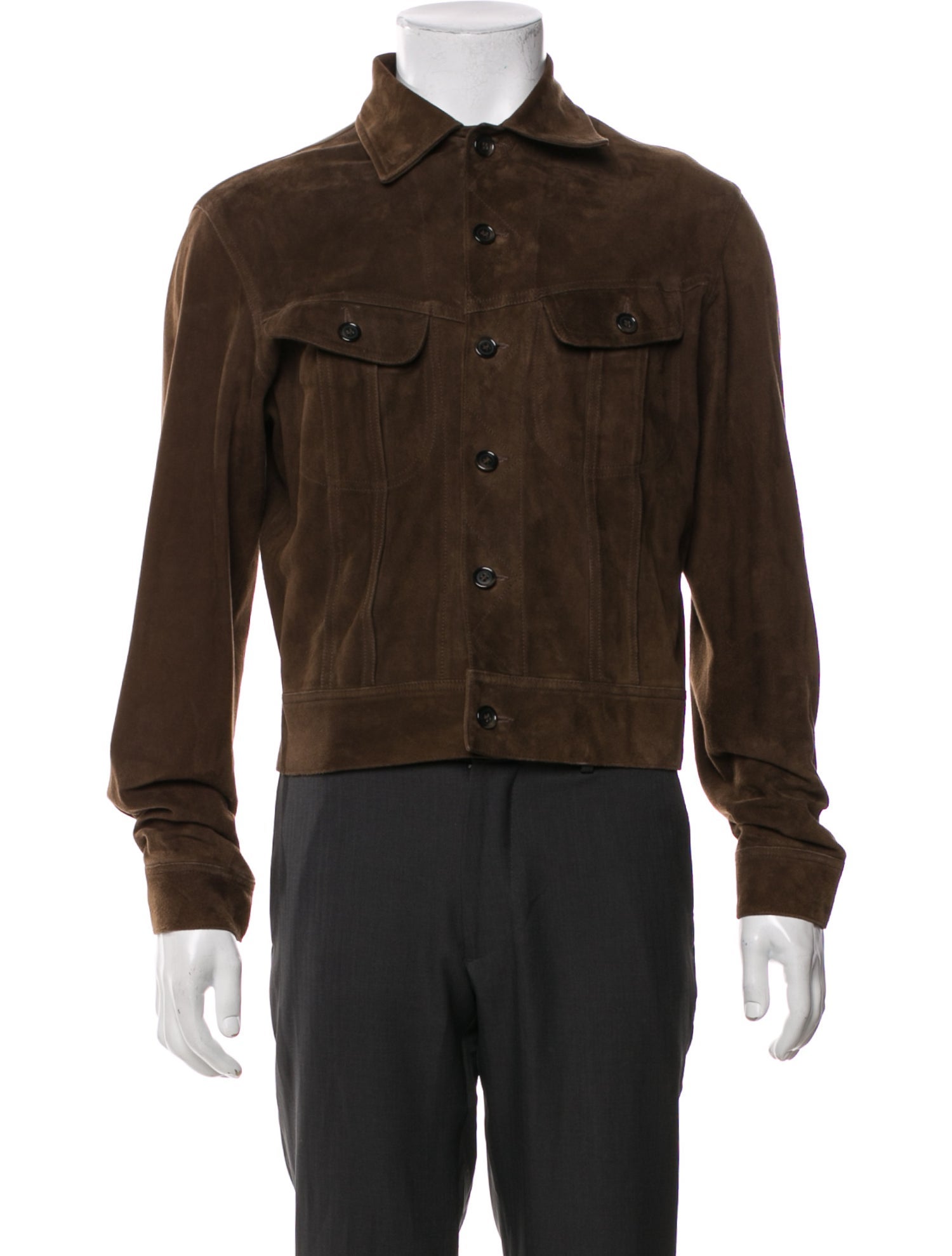 Bergdorf Goodman Leather Trucker Jacket