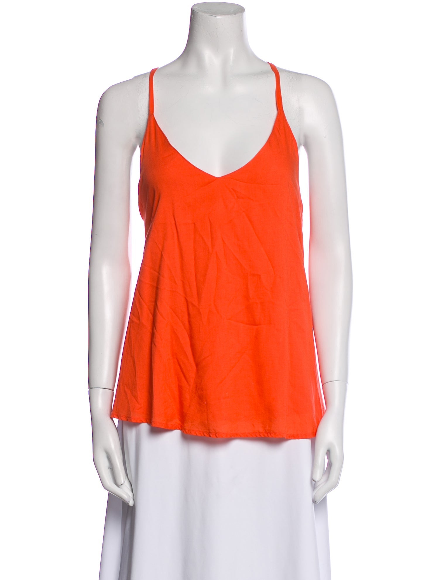 Bergdorf Goodman V-Neck Sleeveless Top