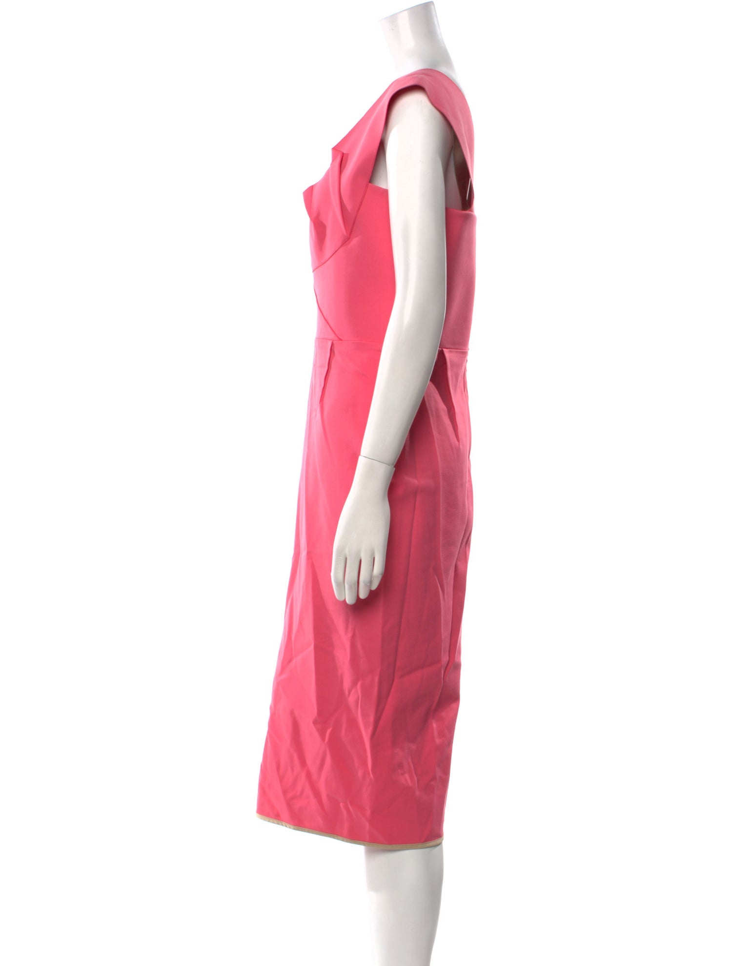 Roland Mouret Square Neckline Midi Length Dress