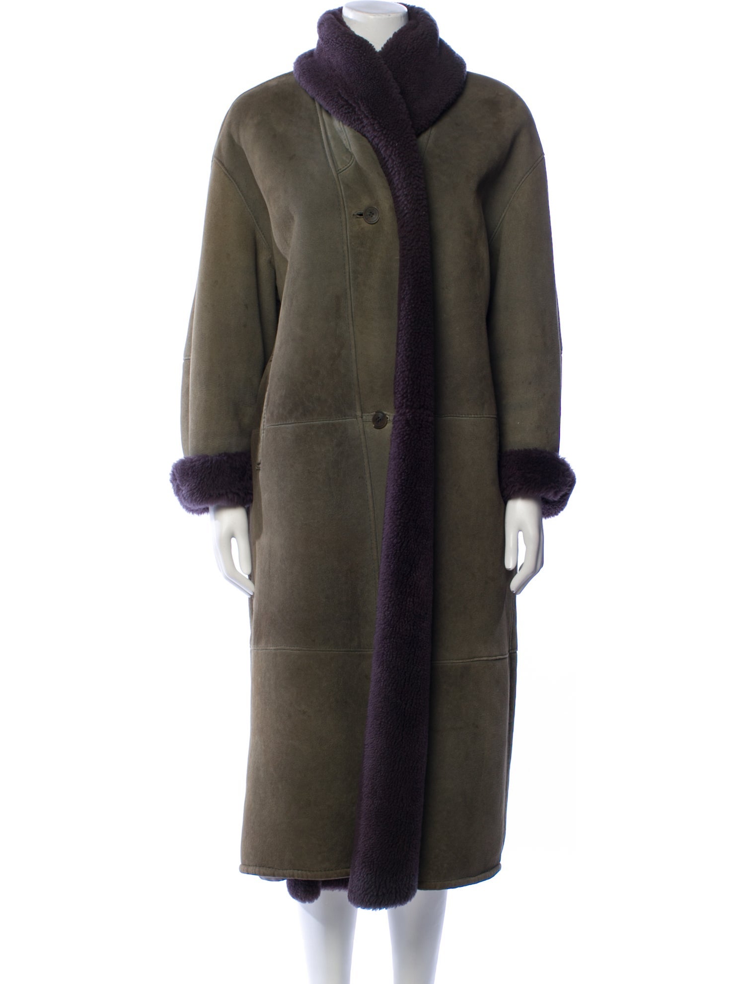 Bergdorf Goodman Suede Fur Coat