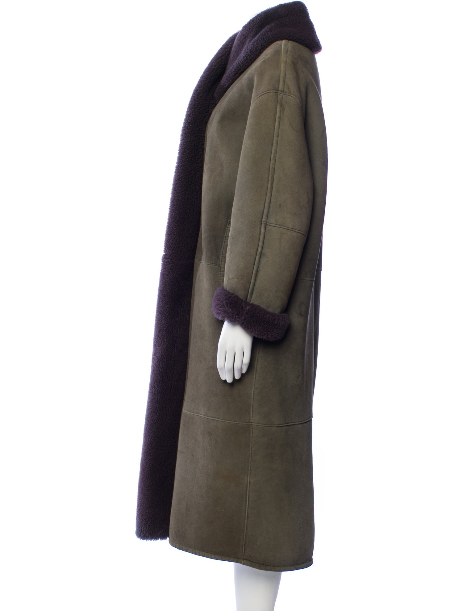 Bergdorf Goodman Suede Fur Coat