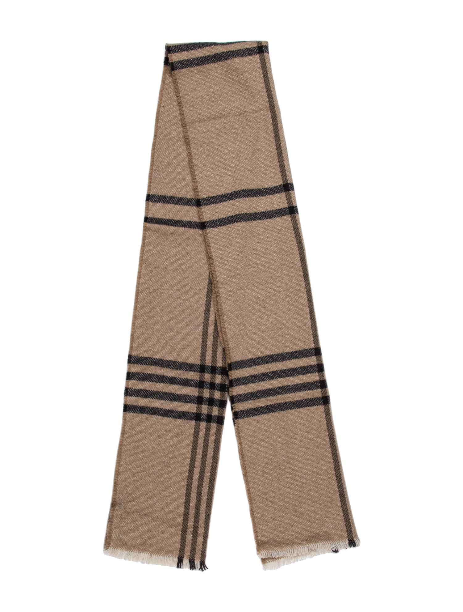 Bergdorf Goodman Cashmere Plaid Print Scarf