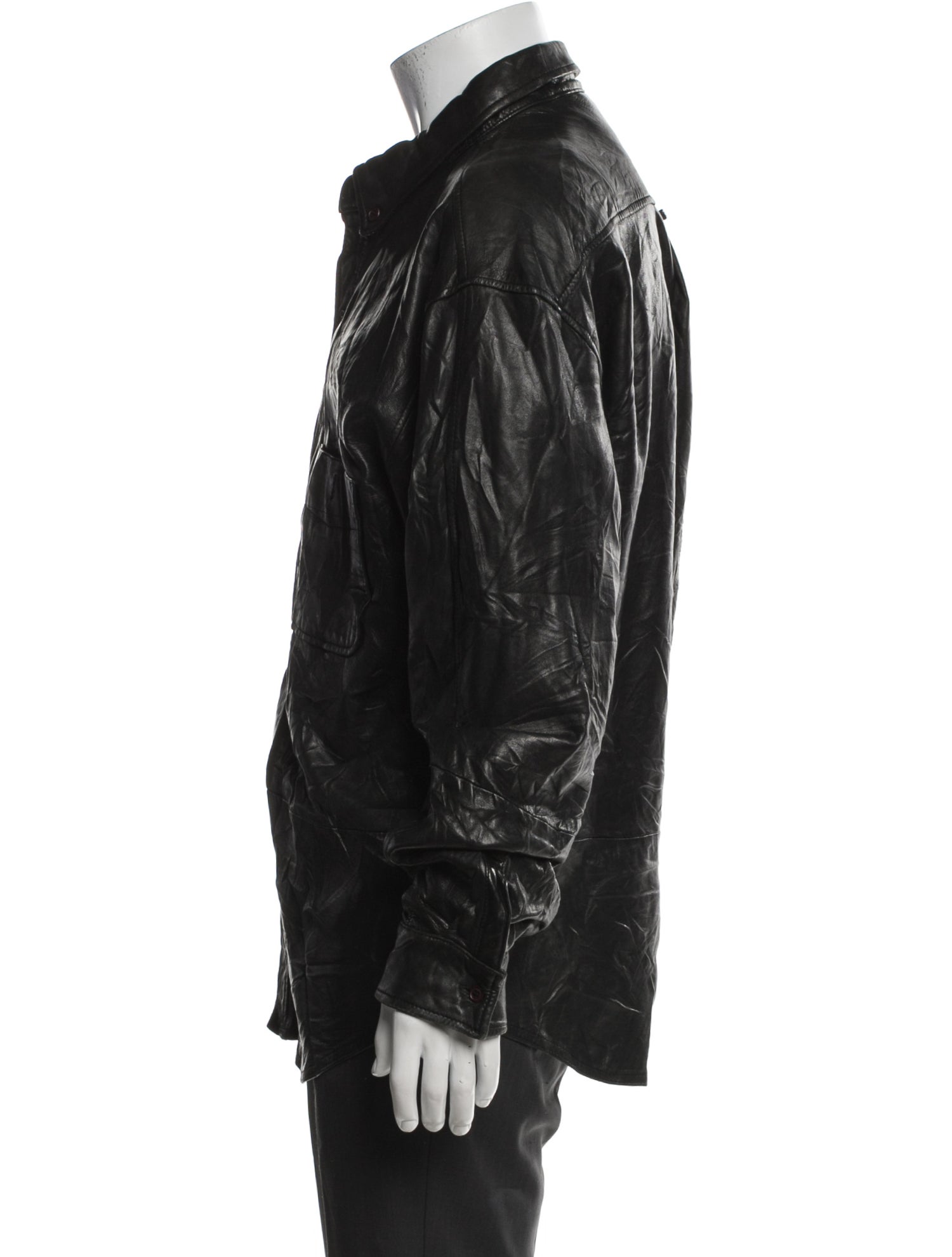 Bergdorf Goodman Leather Windbreaker