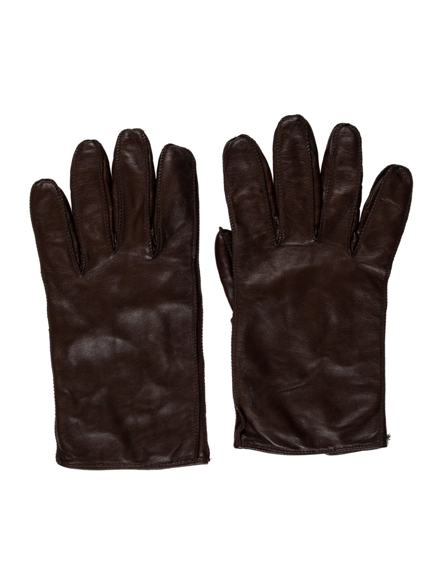 Bergdorf Goodman Leather Winter Gloves