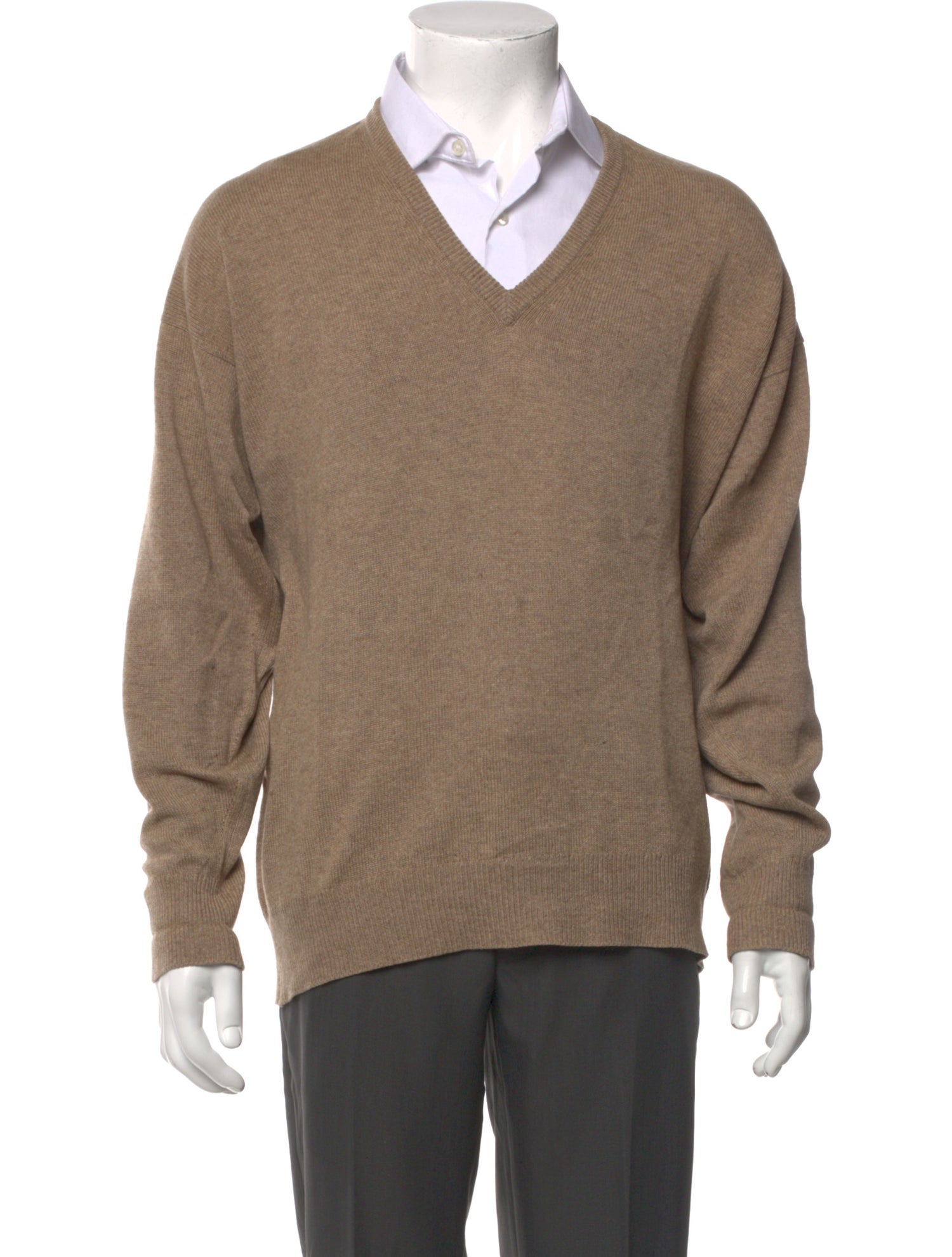 Bergdorf Goodman Cashmere V-Neck Pullover