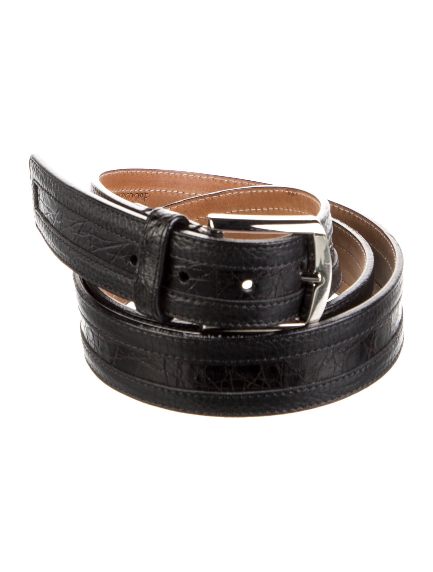 Bergdorf Goodman Crocodile Waist Belt