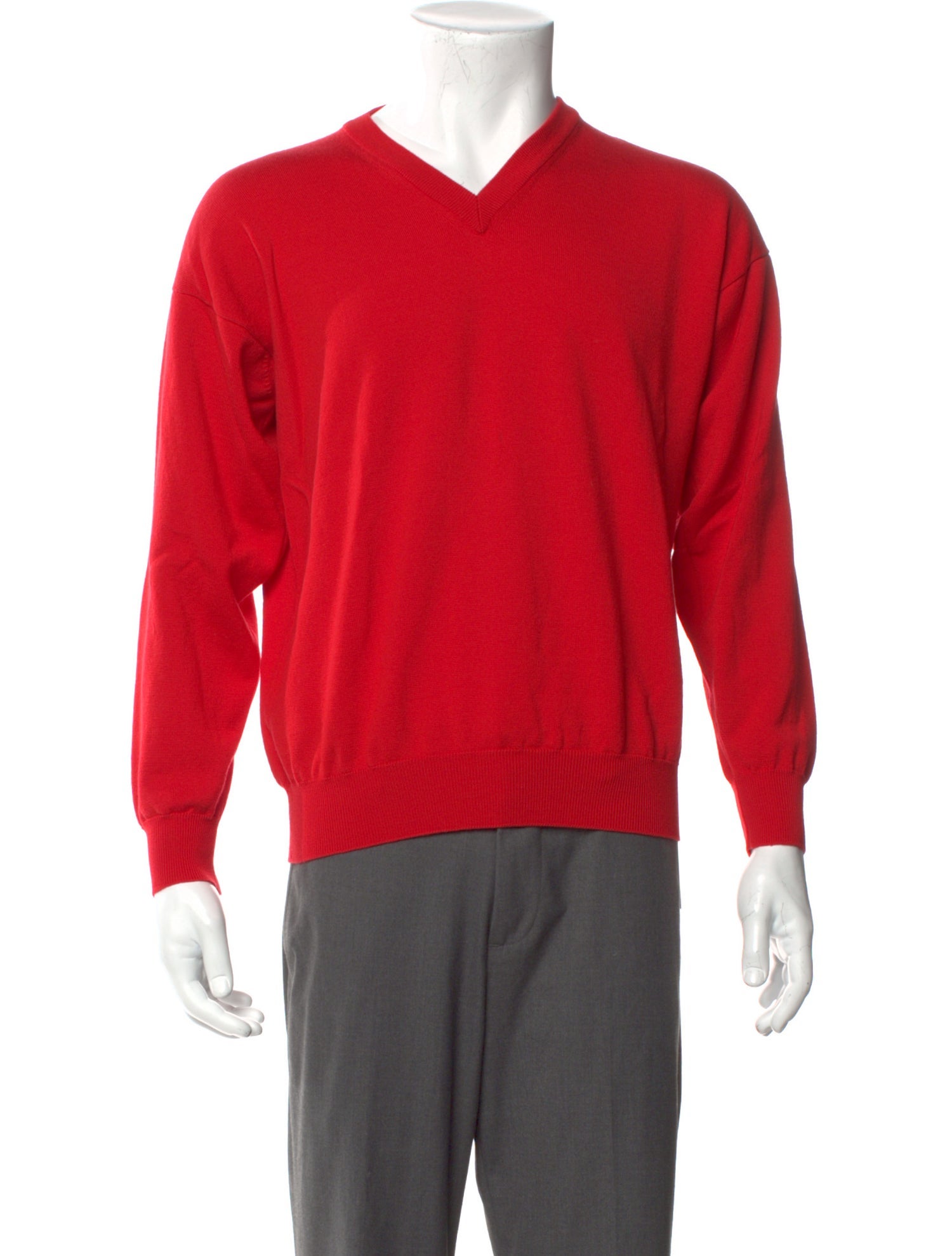 Bergdorf Goodman Merino Wool V-Neck Pullover