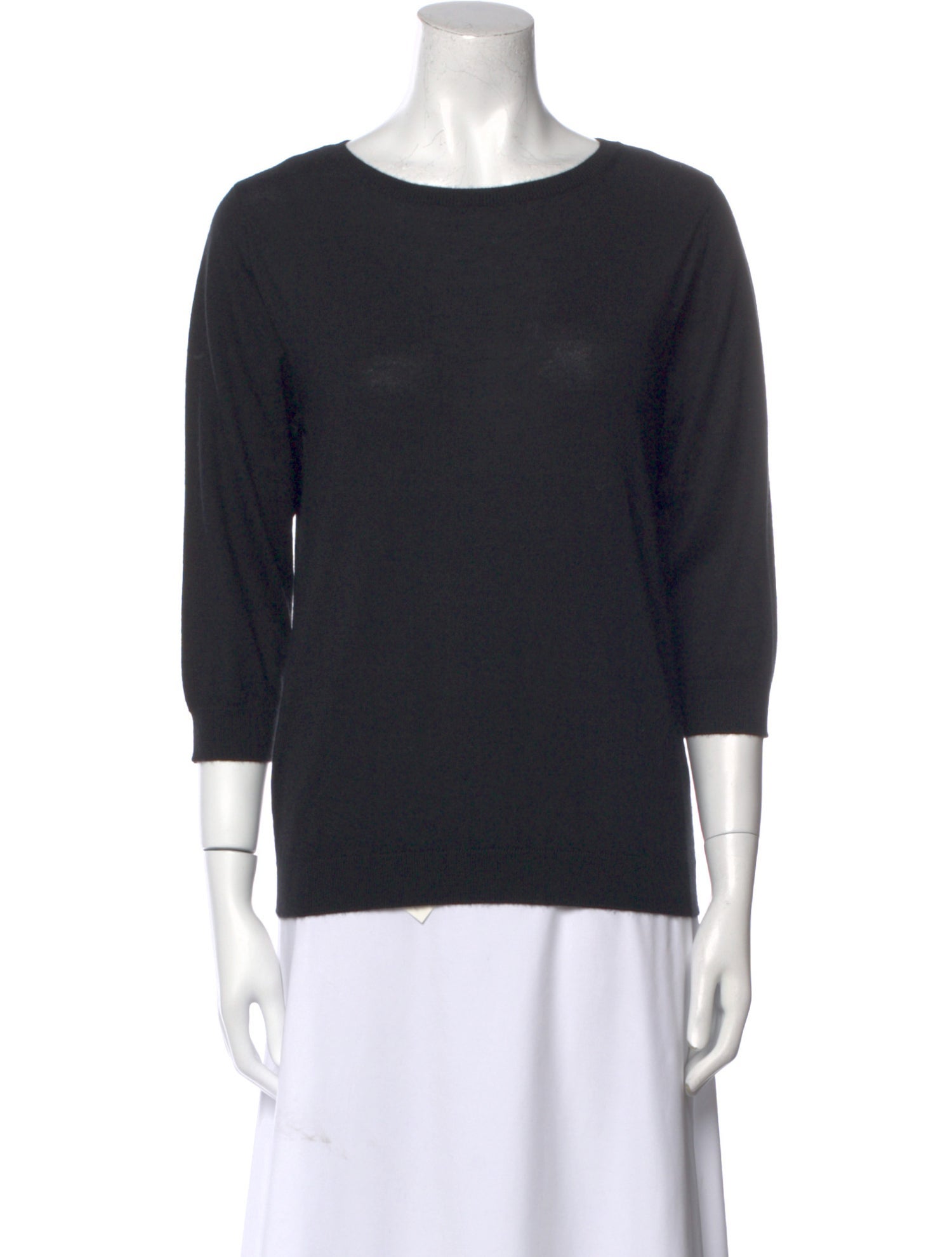 Black Goat Cashmere Cashmere Scoop Neck Sweater w/ Tags