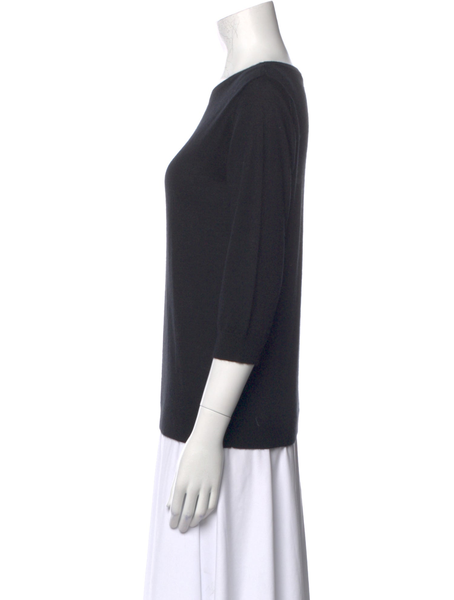 Black Goat Cashmere Cashmere Scoop Neck Sweater w/ Tags
