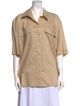 Birgitte Herskind Short Sleeve Button-Up Top