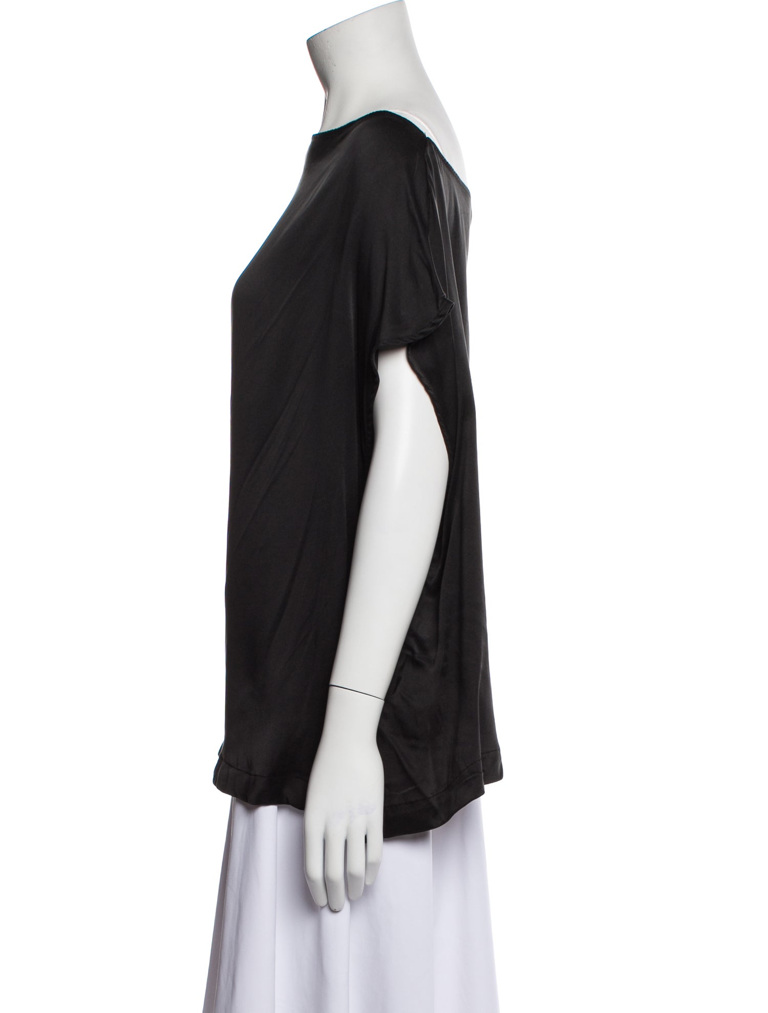 Birgitte Herskind Silk Bateau Neckline Top