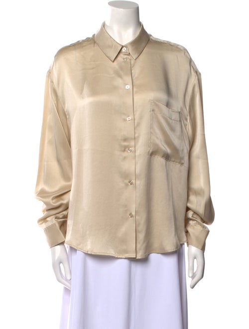 Birgitte Herskind Silk Long Sleeve Button-Up Top