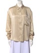 Birgitte Herskind Silk Long Sleeve Button-Up Top
