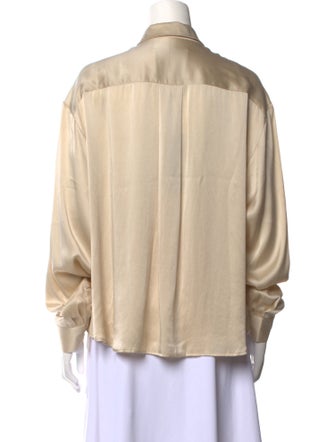 Birgitte Herskind Silk Long Sleeve Button-Up Top