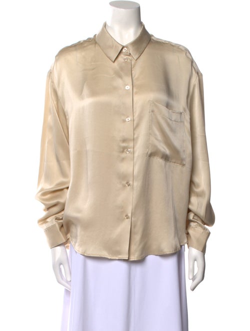 Birgitte Herskind Silk Long Sleeve Button-Up Top