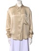 Birgitte Herskind Silk Long Sleeve Button-Up Top