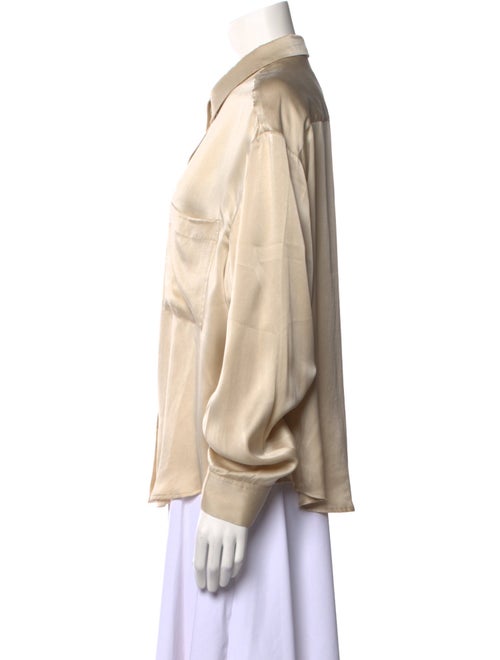 Birgitte Herskind Silk Long Sleeve Button-Up Top
