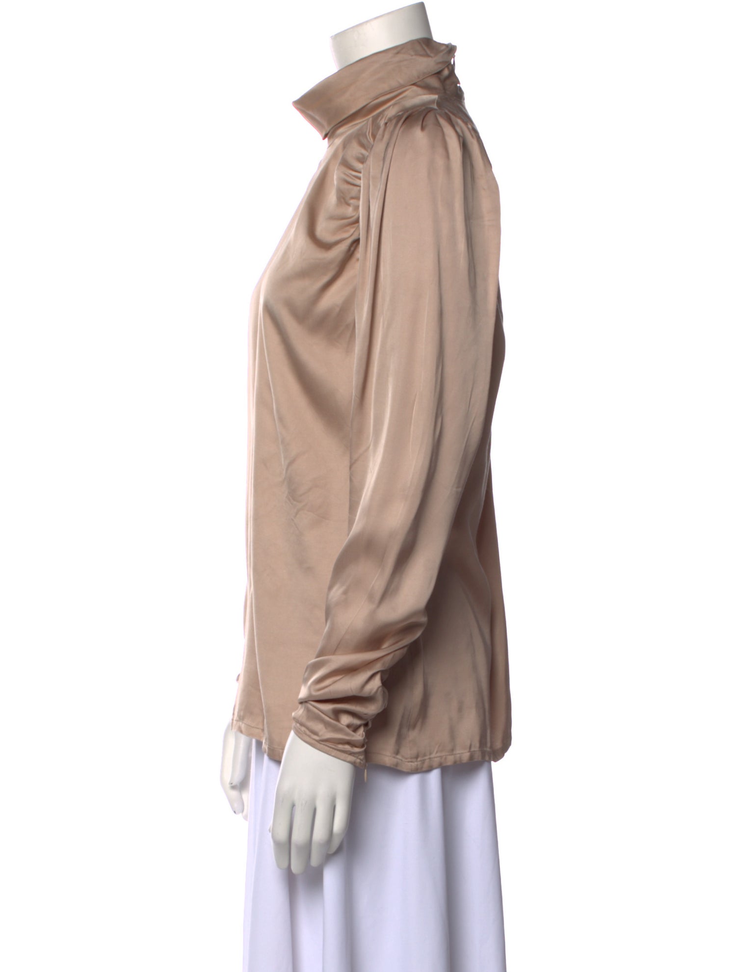 Birgitte Herskind Mock Neck Long Sleeve Blouse