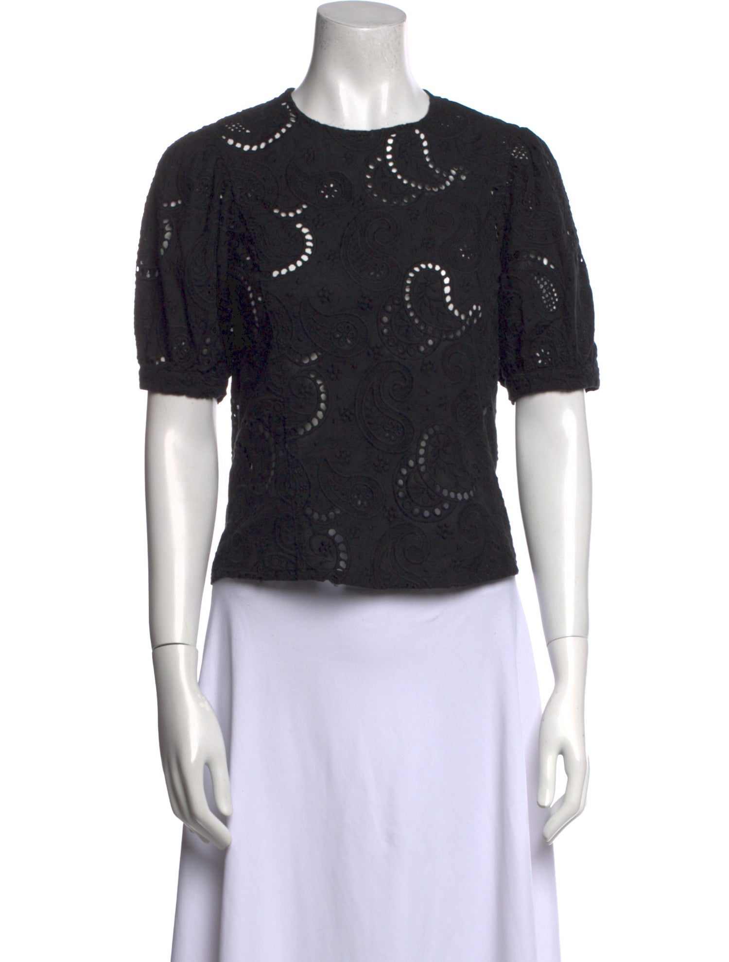 Birgitte Herskind Lace Pattern Crew Neck T-Shirt
