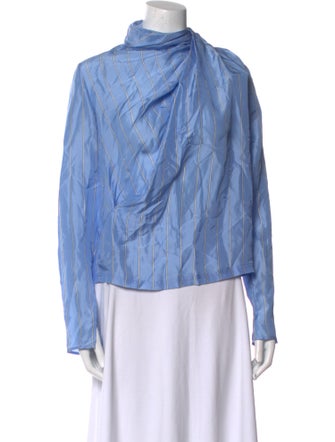 Birgitte Herskind Silk Cowl Neck Blouse