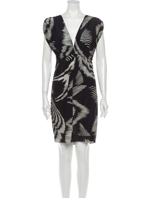 Black Halo Silk Mini Dress Black