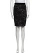 Black Halo Printed Knee-Length Skirt