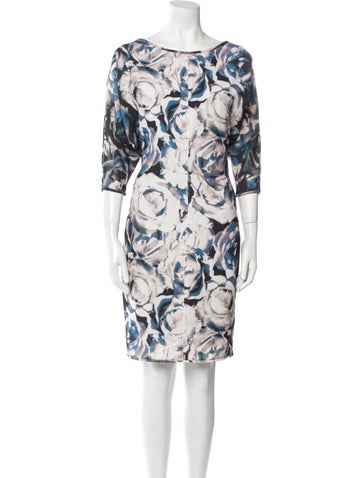 Black Halo Dresses Floral Print Knee-Length Dress US 2 | XS