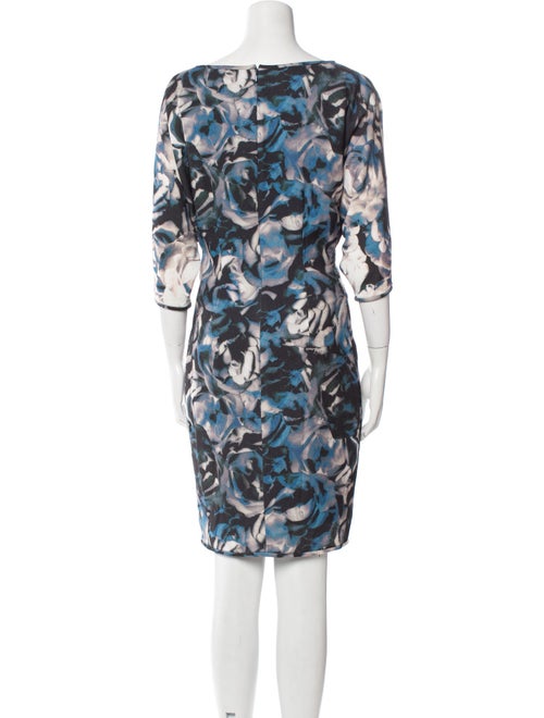 Black Halo Floral Print Knee-Length Dress