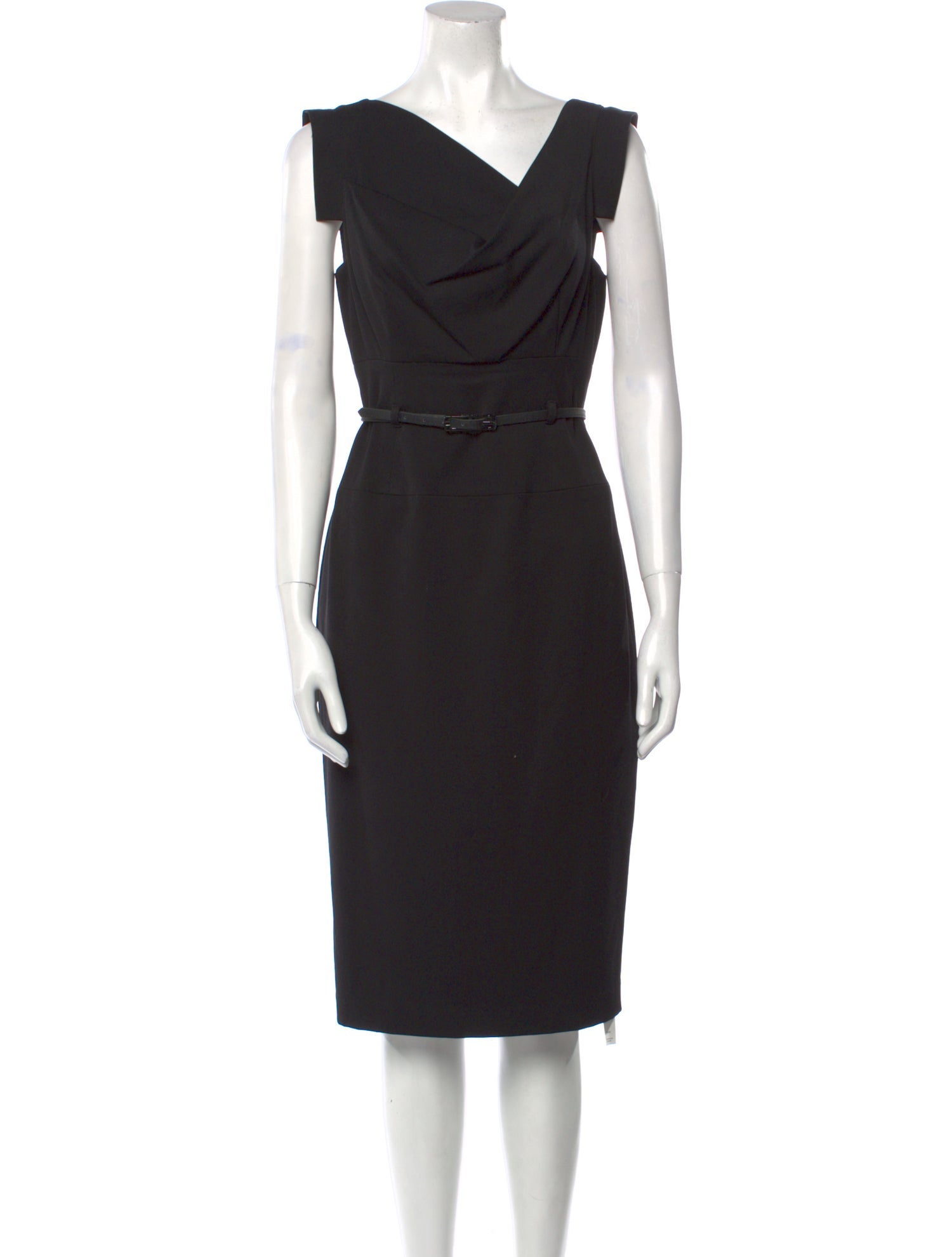 Black Halo Asymmetrical Midi Length Dress - Black Dresses, Clothing -  WBH32385 | The RealReal