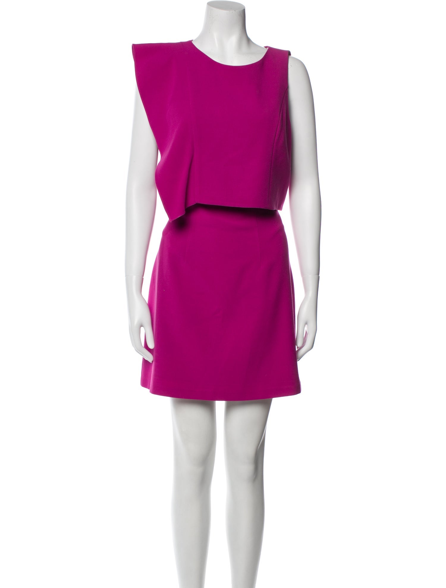 Black Halo Pleated Accents Skirt Set