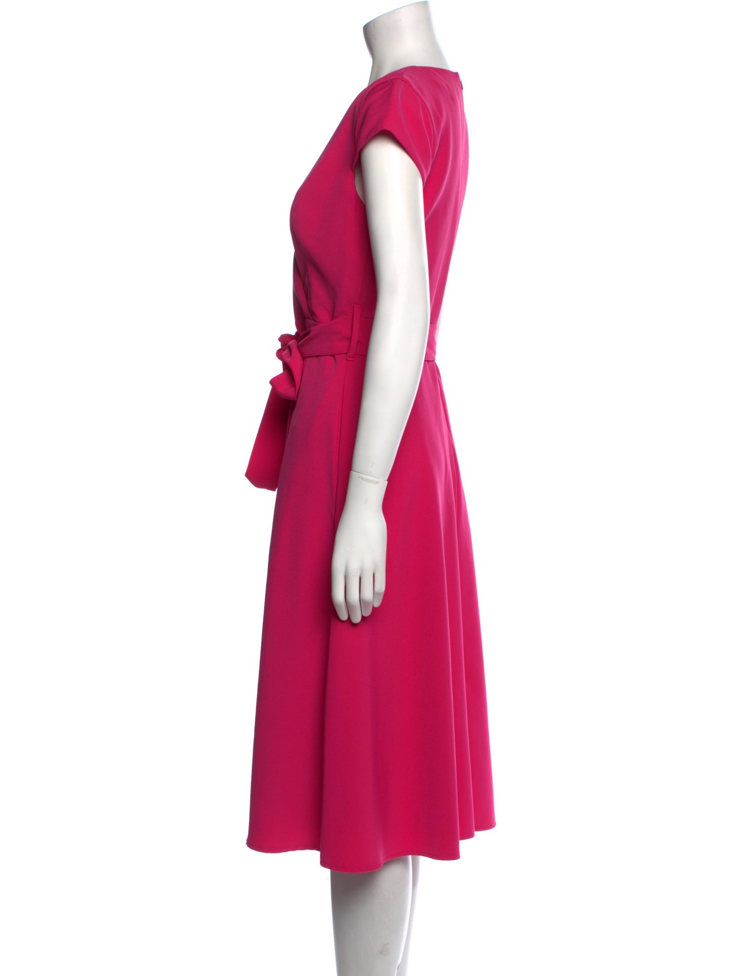 Black Halo V-Neck Midi Length Dress