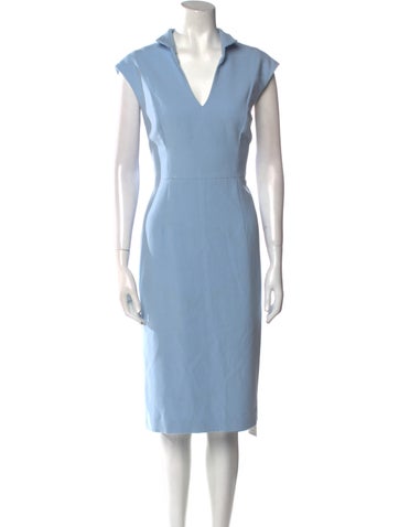 Black Halo Dresses V-Neck Midi Length Dress US 12 | XL