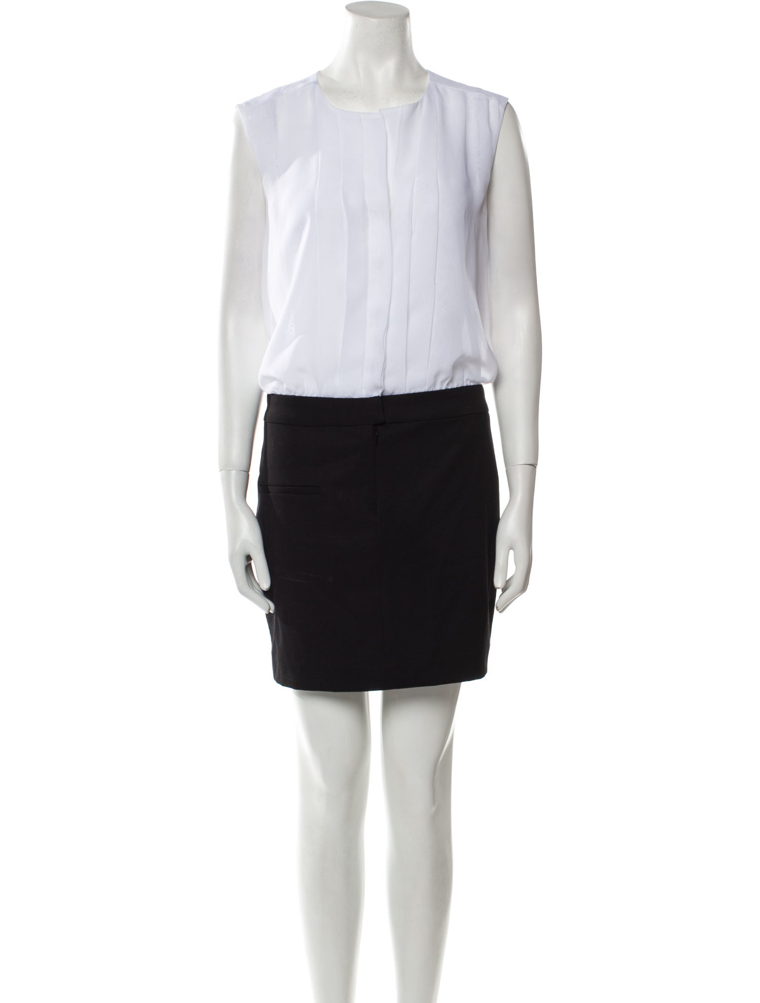 Black Halo Crew Neck Mini Dress