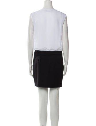 Black Halo Crew Neck Mini Dress