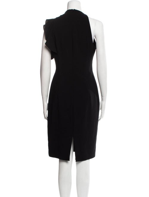 Black Halo Crew Neck Midi Length Dress